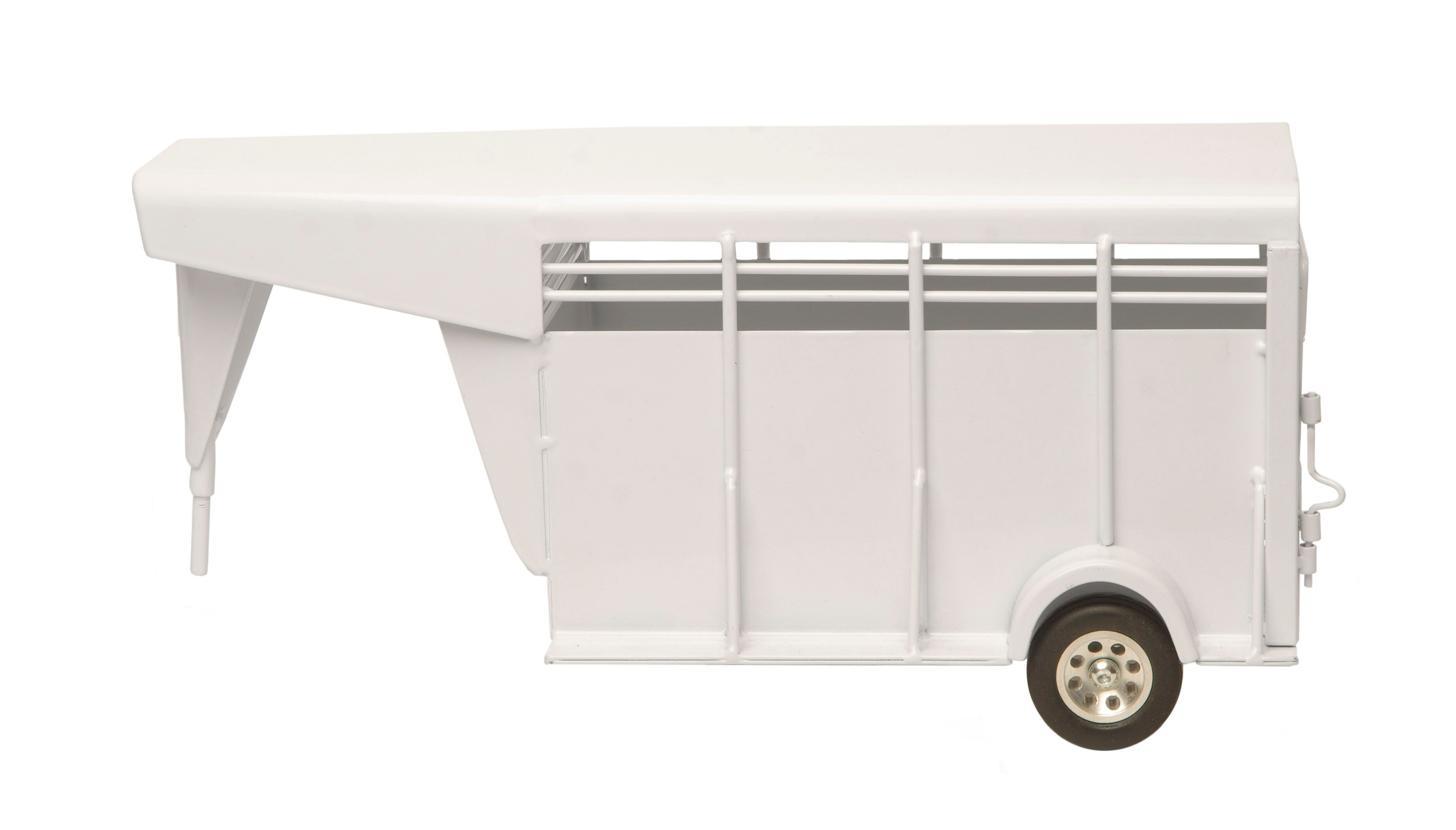 Gooseneck Stock Trailer White Little Buster Toys