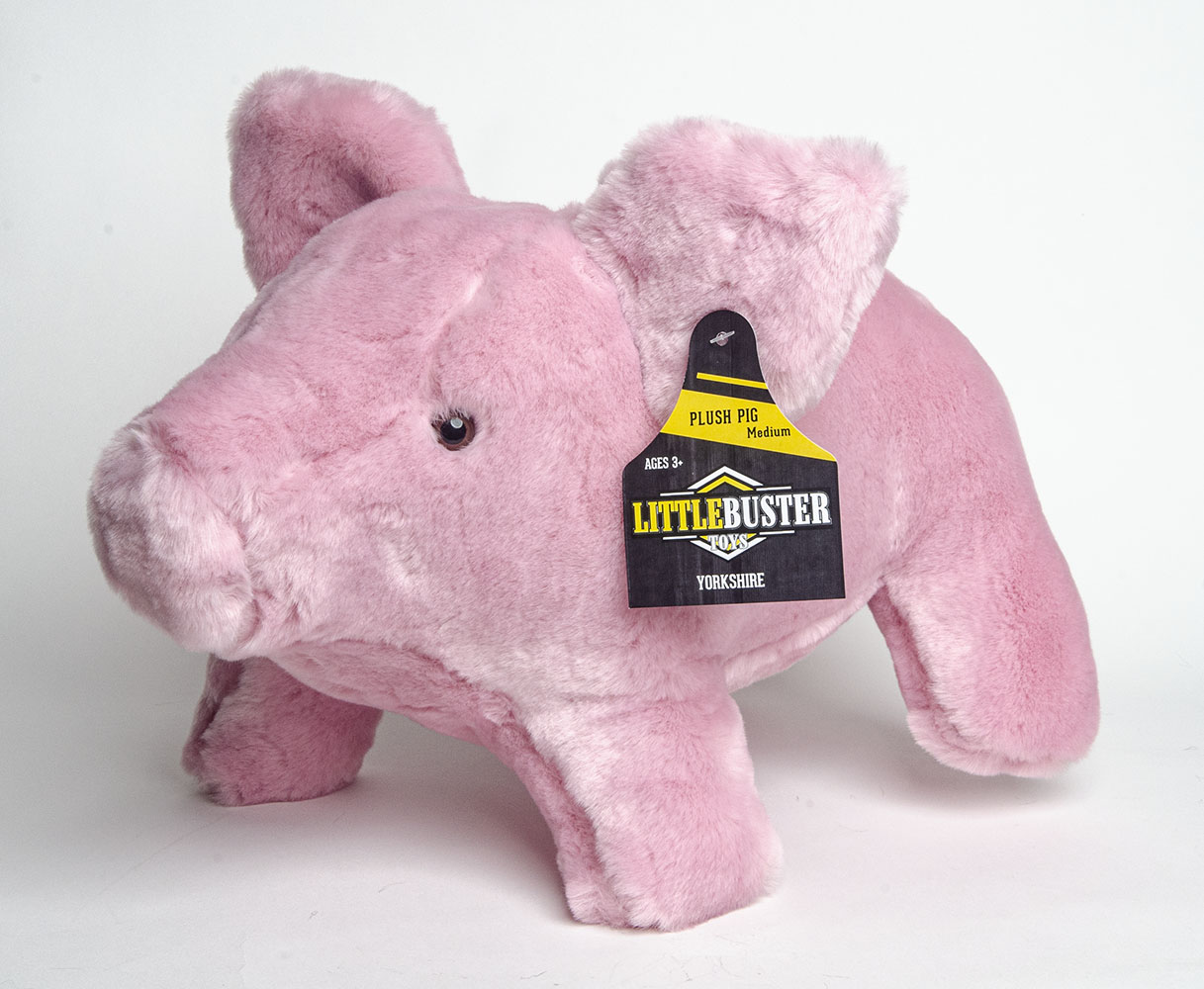 Medium Plush Pig Yorkshire Little Buster Toys