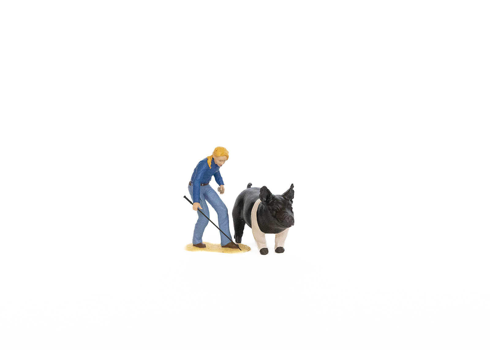 Little Buster Toys Show Pig Pair - Yorkshire And Hampshire Pigs, 1/16 Scale, 4.25x1.5x2.5 In, 2 Pack