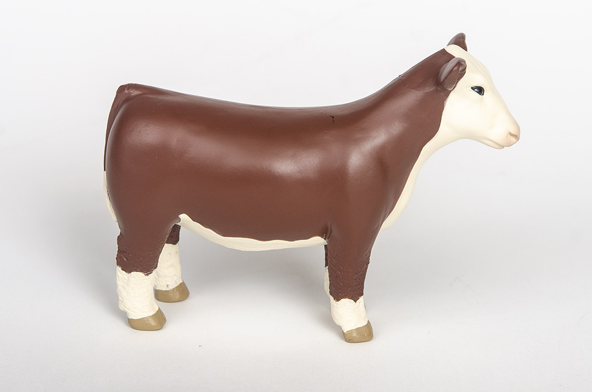 Little Buster Toys Black & White Face Cow – 1/16 Scale Realistic Plastic Farm Animal Figure - View #2