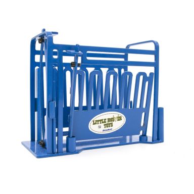 Priefert Cattle Squeeze Chute Blue