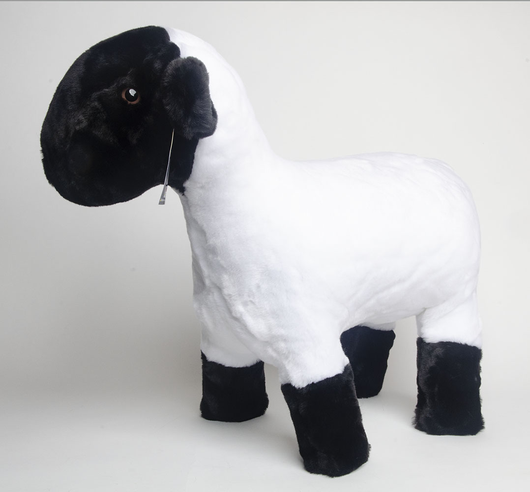 large stuffed sheep