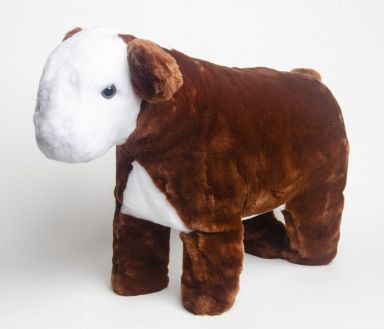 Large Plush Steer Hereford
