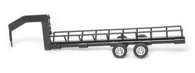 Gooseneck Hay Dump Trailer Black